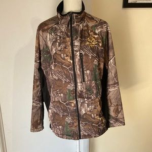 Real tree Mens Zip up Camo Jacket size M